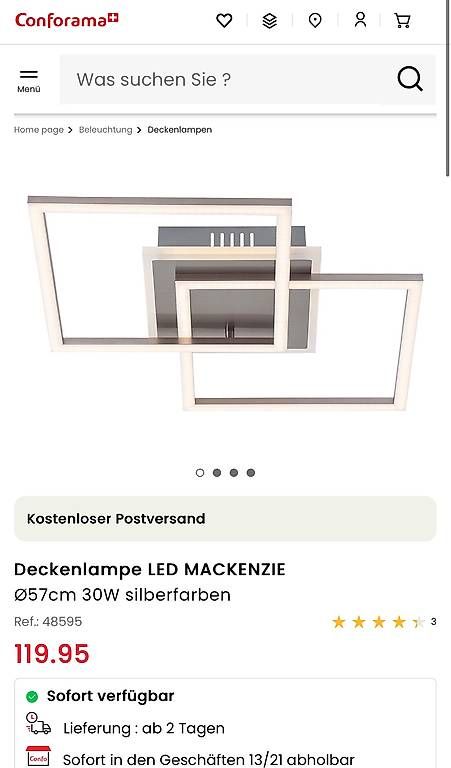 Kronleuchter & Deckenlampen: 3x moderne LED-Deckenlampen - wie neu – Gebraucht aus Bern von Tmg657 1