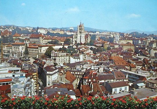 Ansichtskarten: LAUSANNE Vue générale – Gebraucht aus Jona von philajona