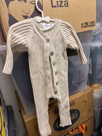 Baby Strick Overall Little B‘s beige Grösse 3-6 Monate