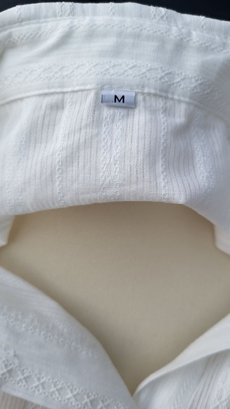 Camicette: Blouse-chemise blanche en coton  – Nuovo e nell'imballaggio originale da Fribourg venduto da VictoriaShop7 6