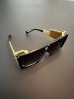 Sonnenbrille Marke Balmain Schwarz Gold neu