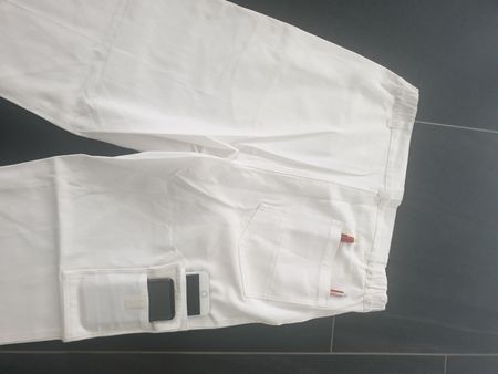 Malerhose Gr 46 Weiss 100% Baumwolle