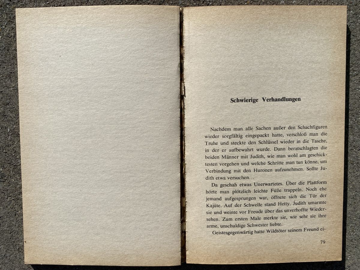 Bücher: Buch Antik: James F. Cooper: Der Wildtöter – Gebraucht aus Niederbüren von funkel06 1