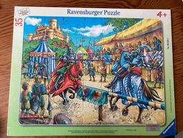 Neu! Ravensburger Puzzle 35 Teile - spannendes Ritterturnier