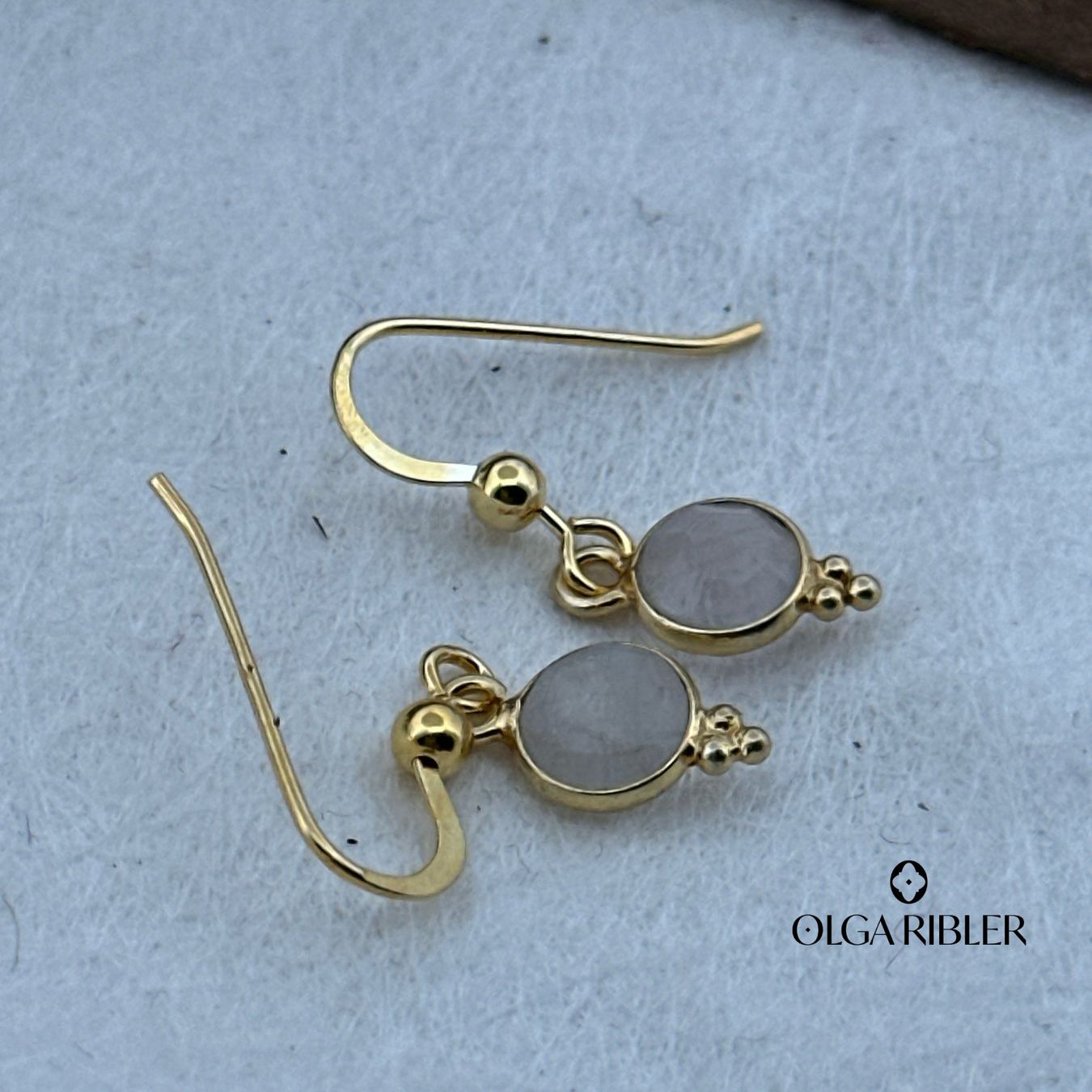 Olga Ribler Orecchini pendenti & Orecchini a lobo: Sterling Silber 925 Ohrringe mit Mondstein – Nuovo (secondo la descrizione) da Luzern venduto da Schmuckoutlet 3