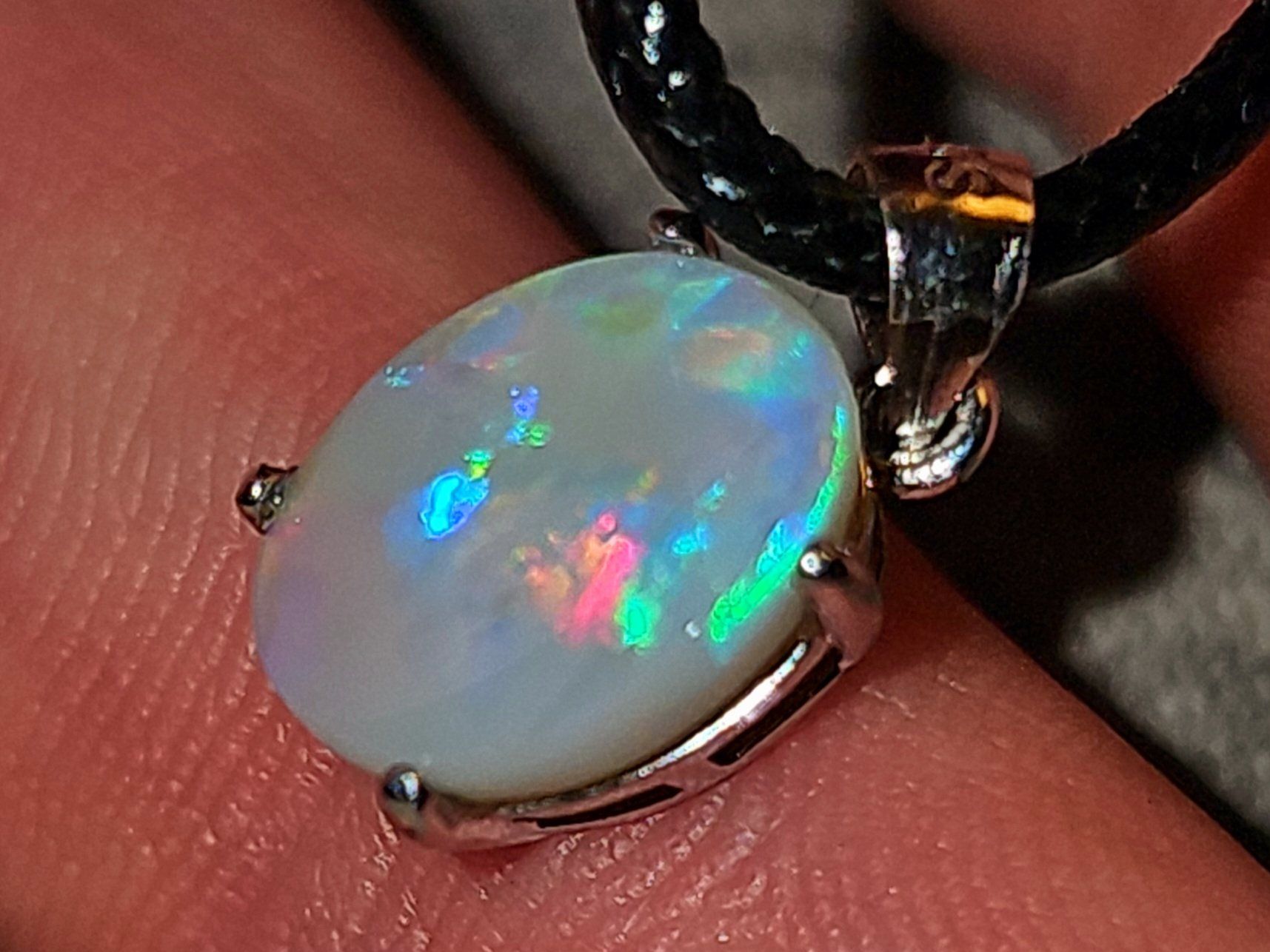 Ciondoli: Natürlicher Australischer Opal Silber-Anhänger – Nuovo e nell'imballaggio originale da Uerkheim venduto da Winwinner 7