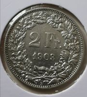 2 Franken 1903 mega zustand Silber