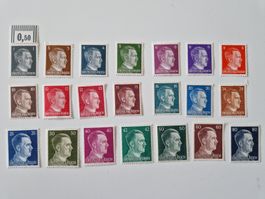 Deutsches Reich Adolf Hitler Briefmarken Set komplett