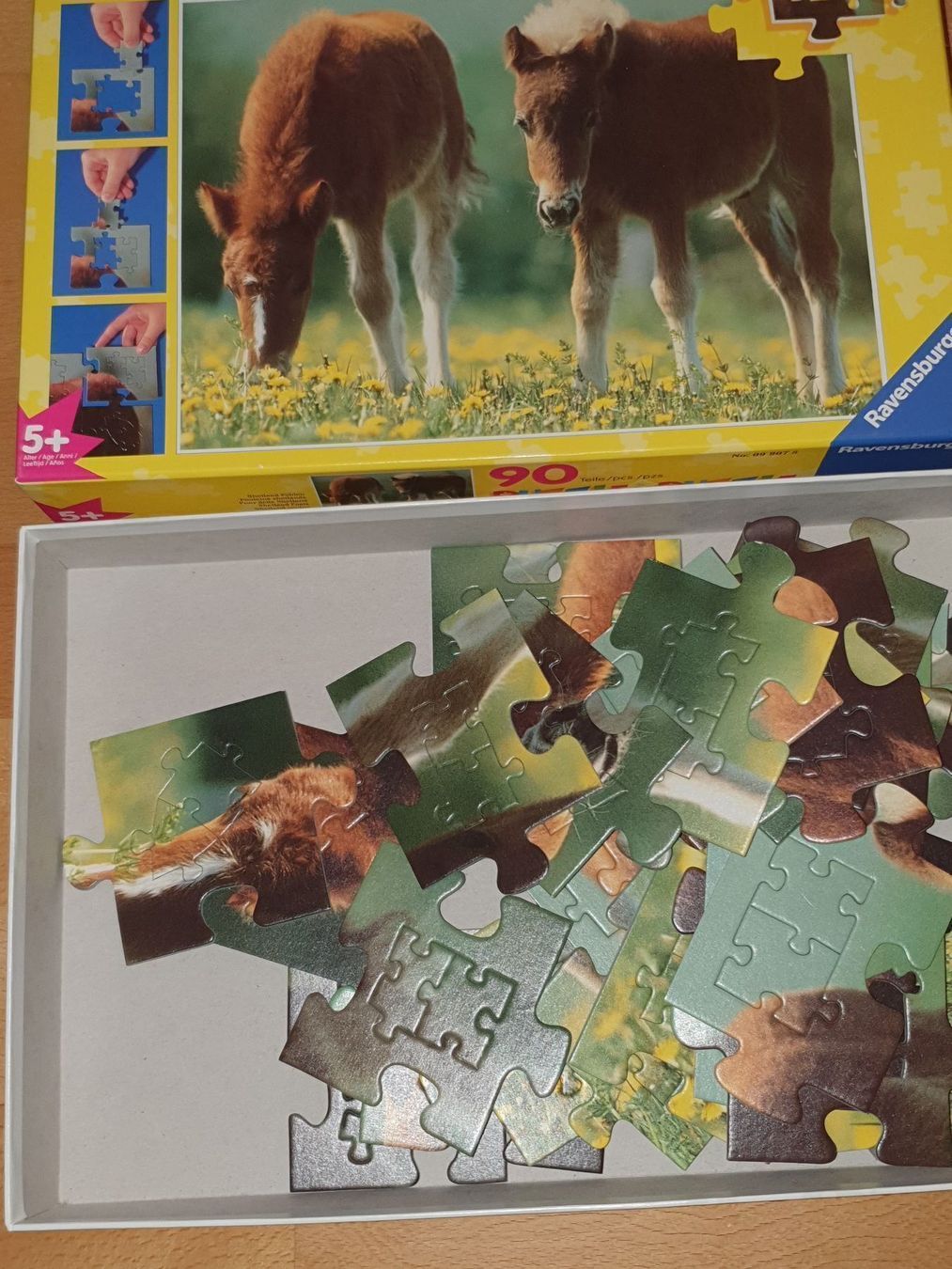 Puzzle: Ravensburger Shetland - Fohlen, 90 Teile – Usato da Oberdorf BL venduto da BaldenEagle 2