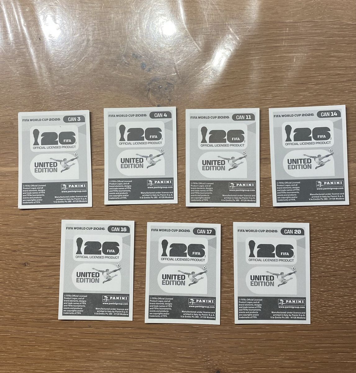 Panini Carte collezionabili: Panini Sticker - CAN - 7 Stickers – Nuovo (secondo la descrizione) da Adliswil venduto da didoli 1