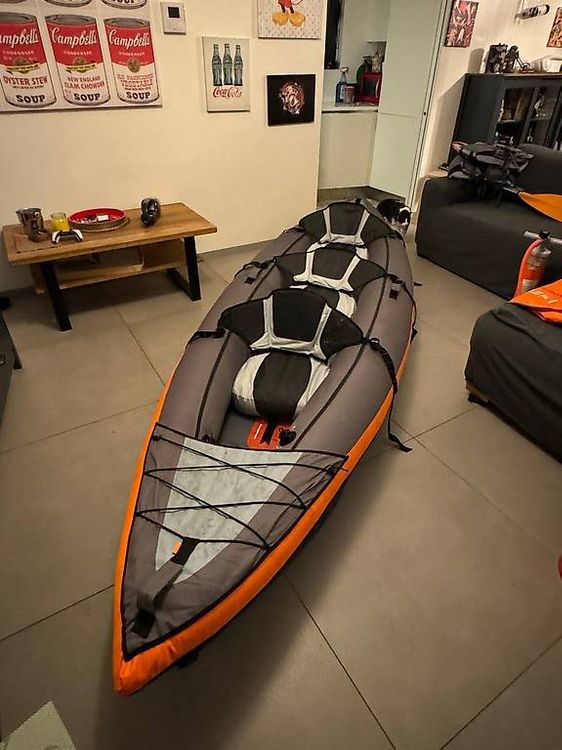 2 Cuscini Gonfiabili Per Kayak - Imbottiti In PVC, 53x42.5 Cm, Per Canoa E Pesca