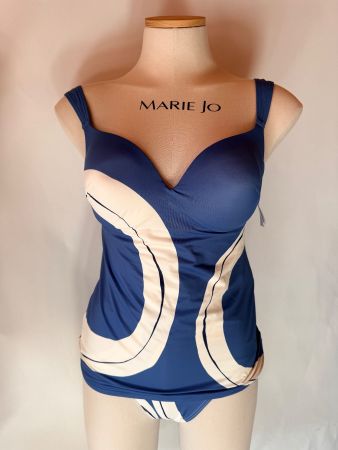 TRIUMPH, Tankini SUMMER ALLURE, Grösse 40C/40, Blau/Weiss