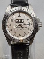 EBB Herrenuhr mit neuem silbernen Lederarmband