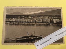 Genéve, Quai des Eaux-Vibes et le Mont-Blanc alt 17.8.1934