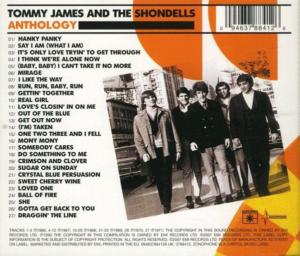 CD: Tommy James Shondells ANTHOLOGY 27 Tracks Psychedelic RockCD – Usato da Kandergrund venduto da Sososo 1