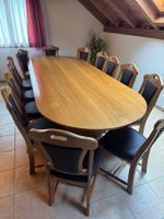 Grosser Eichen Massivholz Tisch für 14 Personen