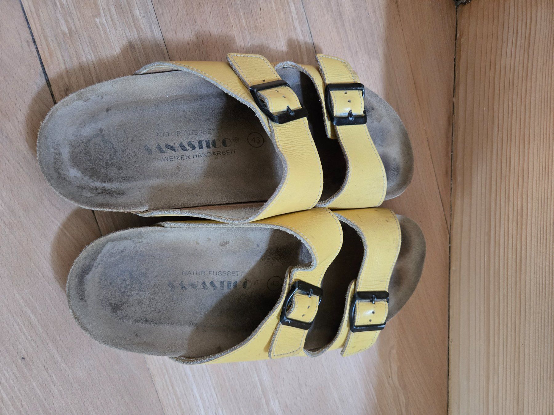 Scarpe da uomo: Sanastico Ledersandalen Gr. 43 – Usato da Unterterzen venduto da elebo 3