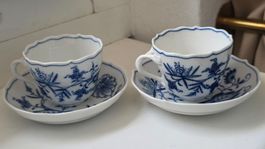 Meissen Tassen mit Unterteller