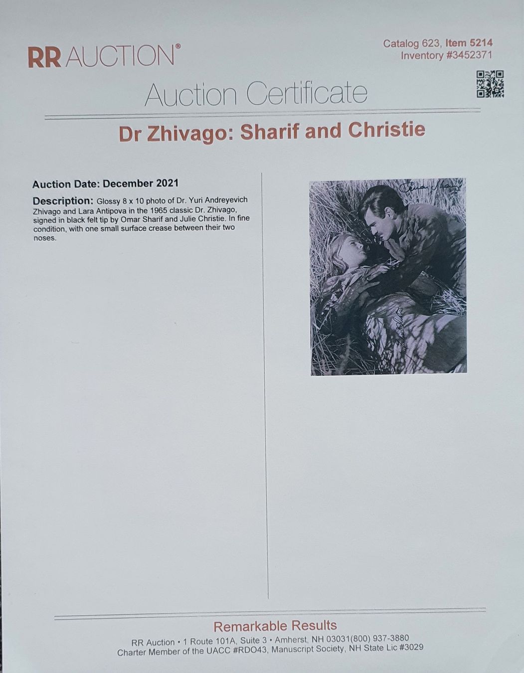 Autografi: Julie Andrews & Omar Sharif Originalautogramme – Nuovo (secondo la descrizione) da Feldbach venduto da gardenmagic 3