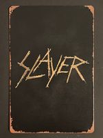 Blechschild 20x30cm SLAYER Logo Heavy Thrash Metal Retro