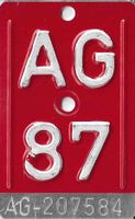 Velonummer AG 87
