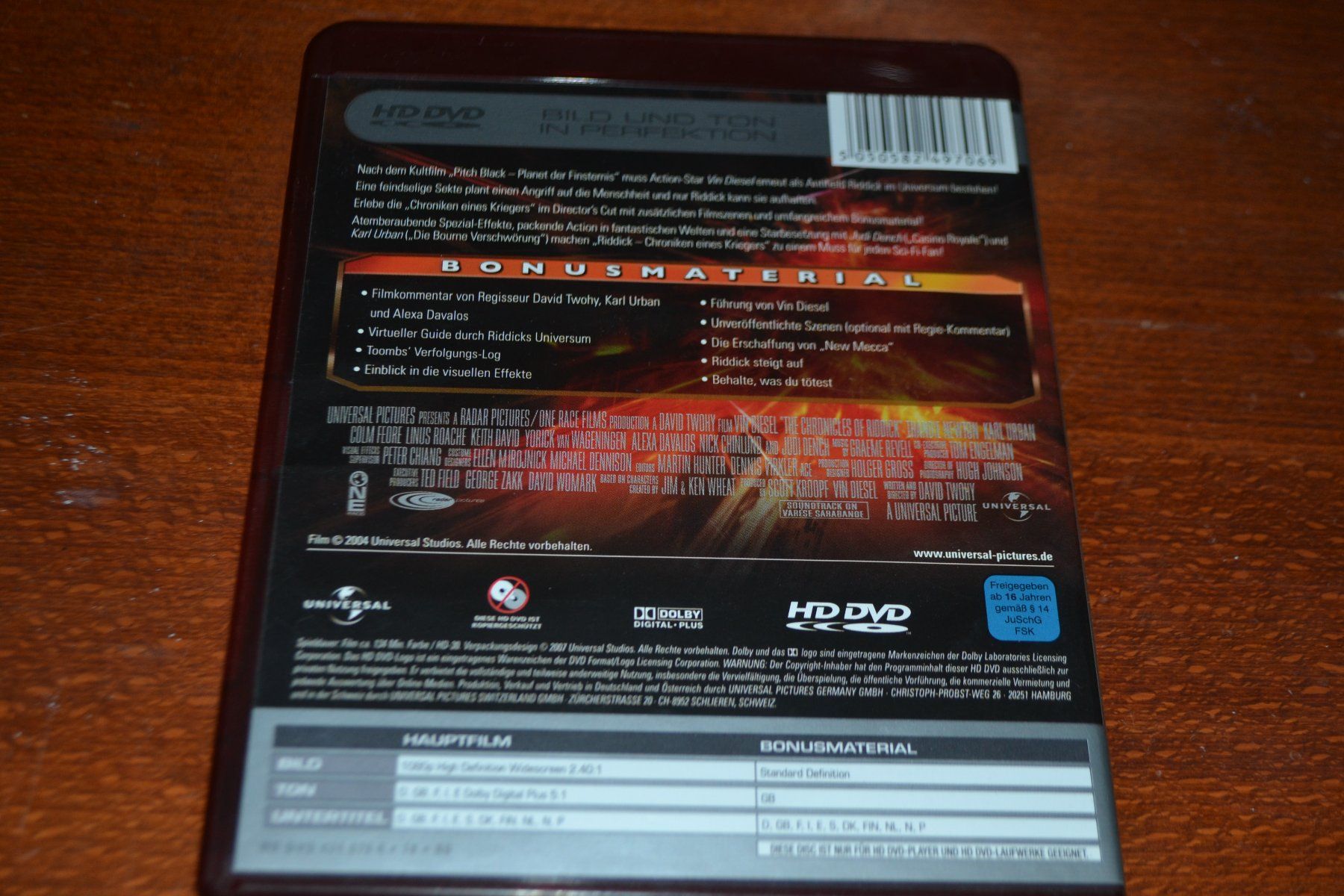 Tutti i DVDs: Riddick HD DVD – Usato da Laupen ZH venduto da chefdom 1