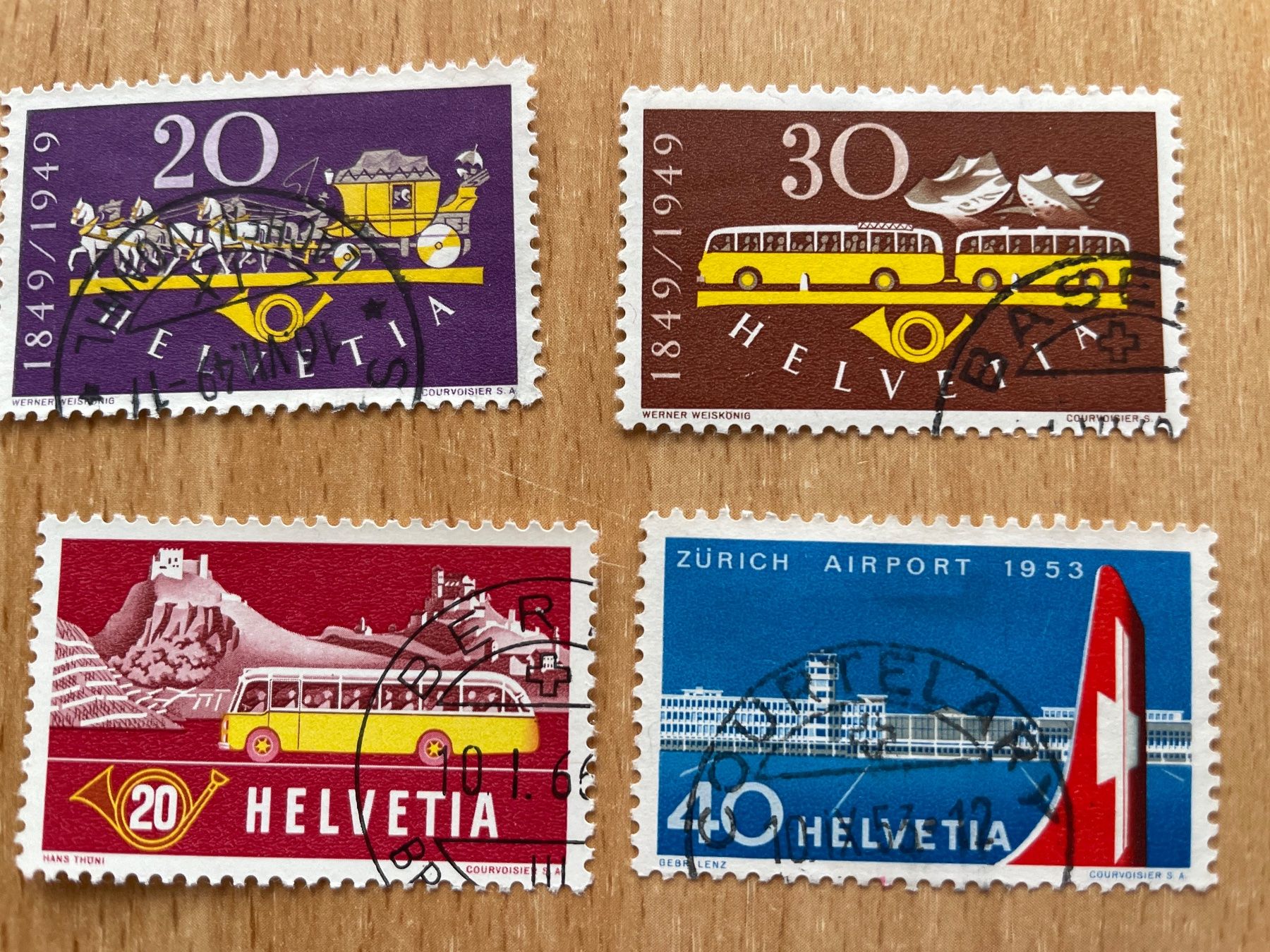 Alle Briefmarken: 1949 belles oblitérations de ma collection – Gebraucht aus Sonceboz-Sombeval von Comment2 3