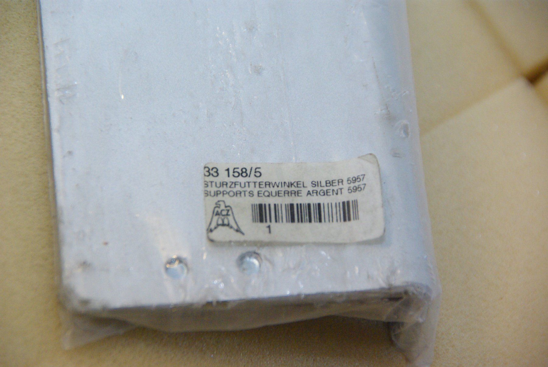 Dormakaba Ferramenta: DORMA Sturzfutterwinkel, silber 5957 – Nuovo (secondo la descrizione) da Herisau venduto da Cevianer1844 1