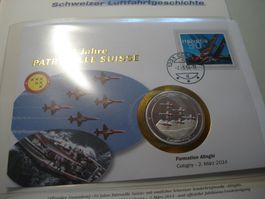 Medaillenbrief Patrouille Suisse, 2014, Formation Alinghi