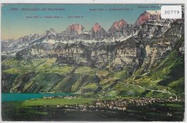 Wallenstadt mit Churfirsten - Litho