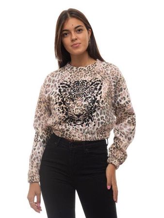 Guess Sweatshirt Leoprint, Gr. M, neu