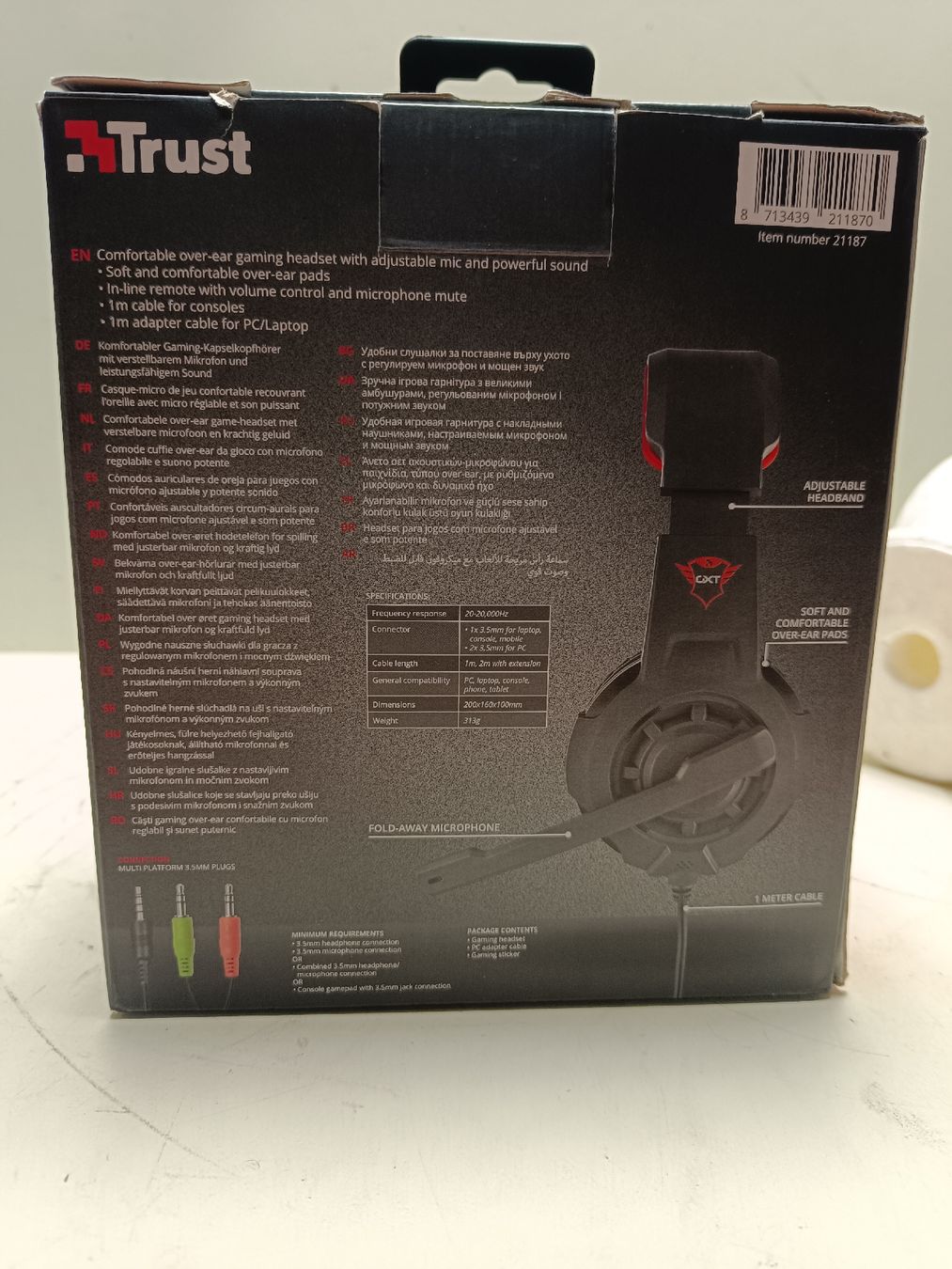 Trust Cuffie: Trust GXT 310 Radius Gaming Kopfhörer (em71) – Nuovo (secondo la descrizione) da Künten venduto da Schnaepplihuus 7