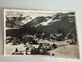 Crans Montana vu d'avion, Perrochet Lausanne, années 50
