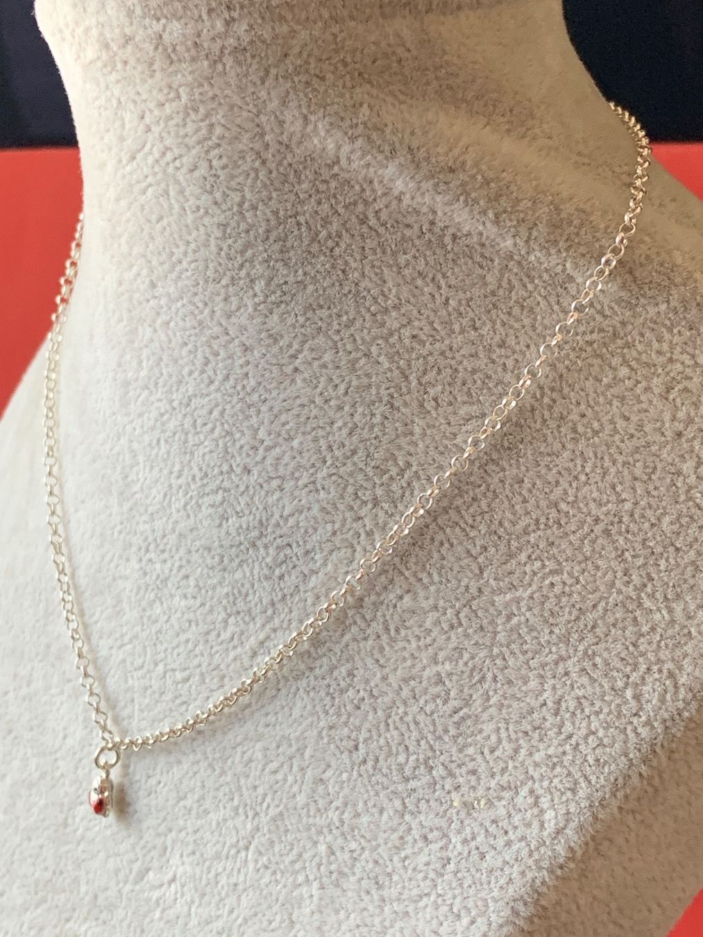 Ciondoli: Silberketteli Marienkäfer (35cm) – Nuovo (secondo la descrizione) da Laufen venduto da Bellebellezza 2