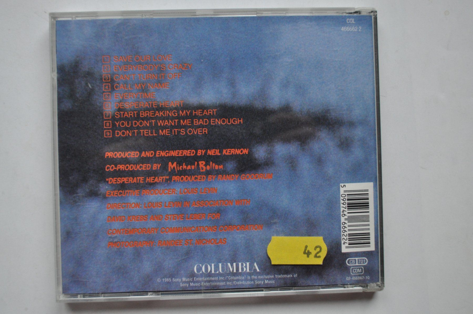 CD: Michael Bolton - Everybody's Crazy – Usato da Marin-Epagnier venduto da Vinil68 1