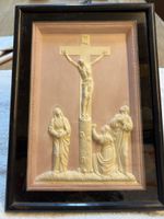 Antike Kreuzigung Relief, gerahmt - Sakrale Kunst! (D)