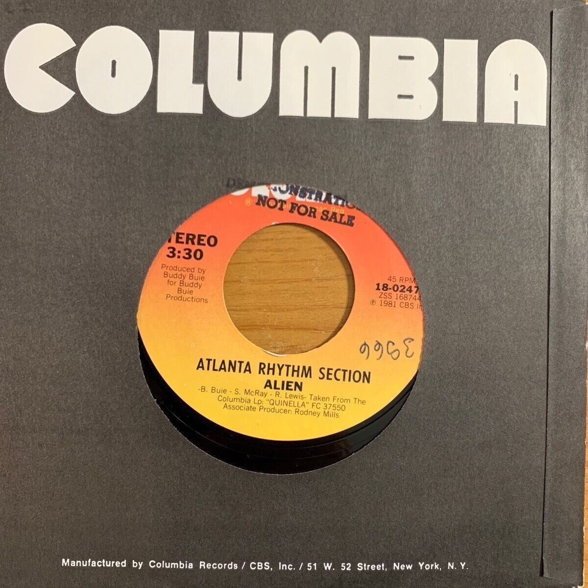 Schallplatten: Atlanta Rhythm Section - Alien / 1. US-Pressing 1981 - TOP – Gebraucht aus Gais von soundcave57