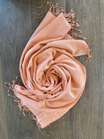 Pashmina Kaschmir-Seide, apricot, Handarbeit aus Nepal