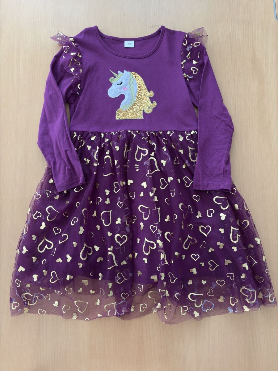 Kleiderpakete & -sets: Einhorn Kleid, Pullover, Hose Grösse 128 – Neu (gemäss Beschreibung) aus Forch von CorinneB-K 1