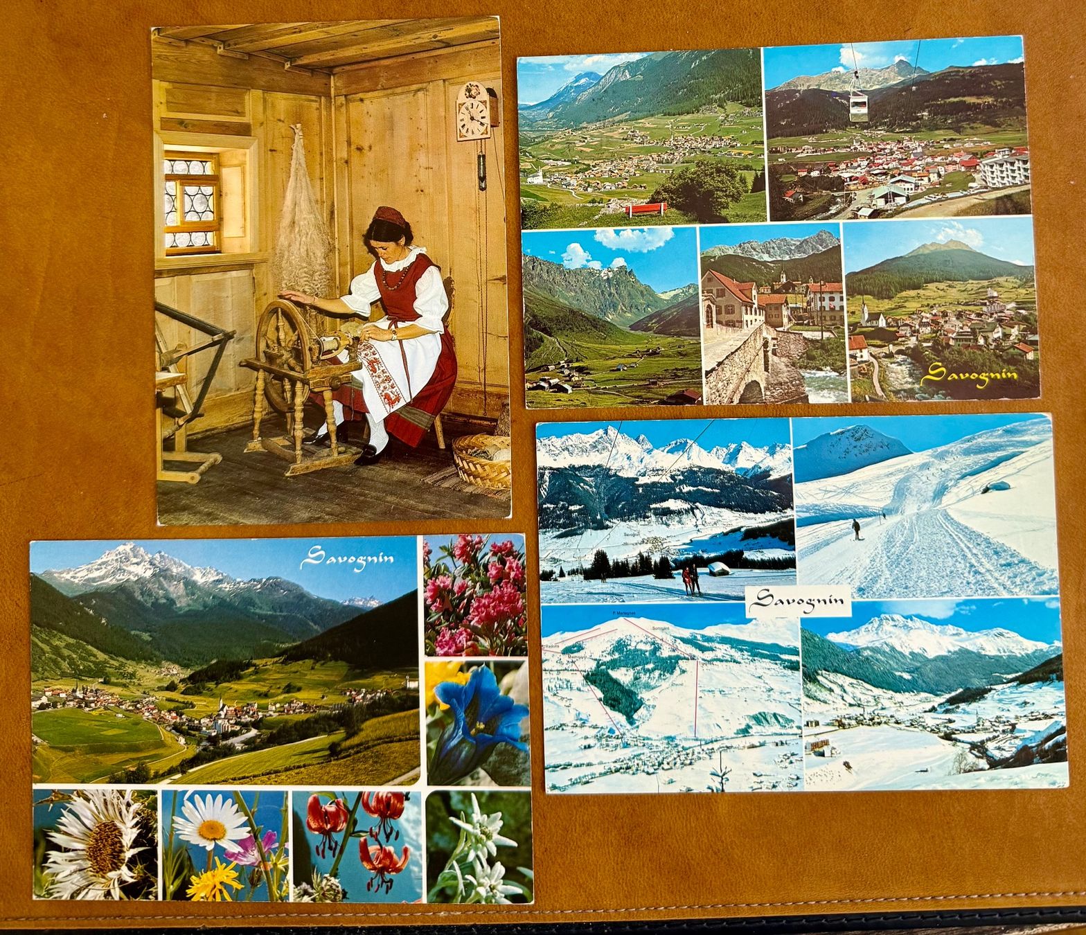 Cartoline postali: Savognin (GR) 4X Ak's – Usato da Lutry venduto da Ediego