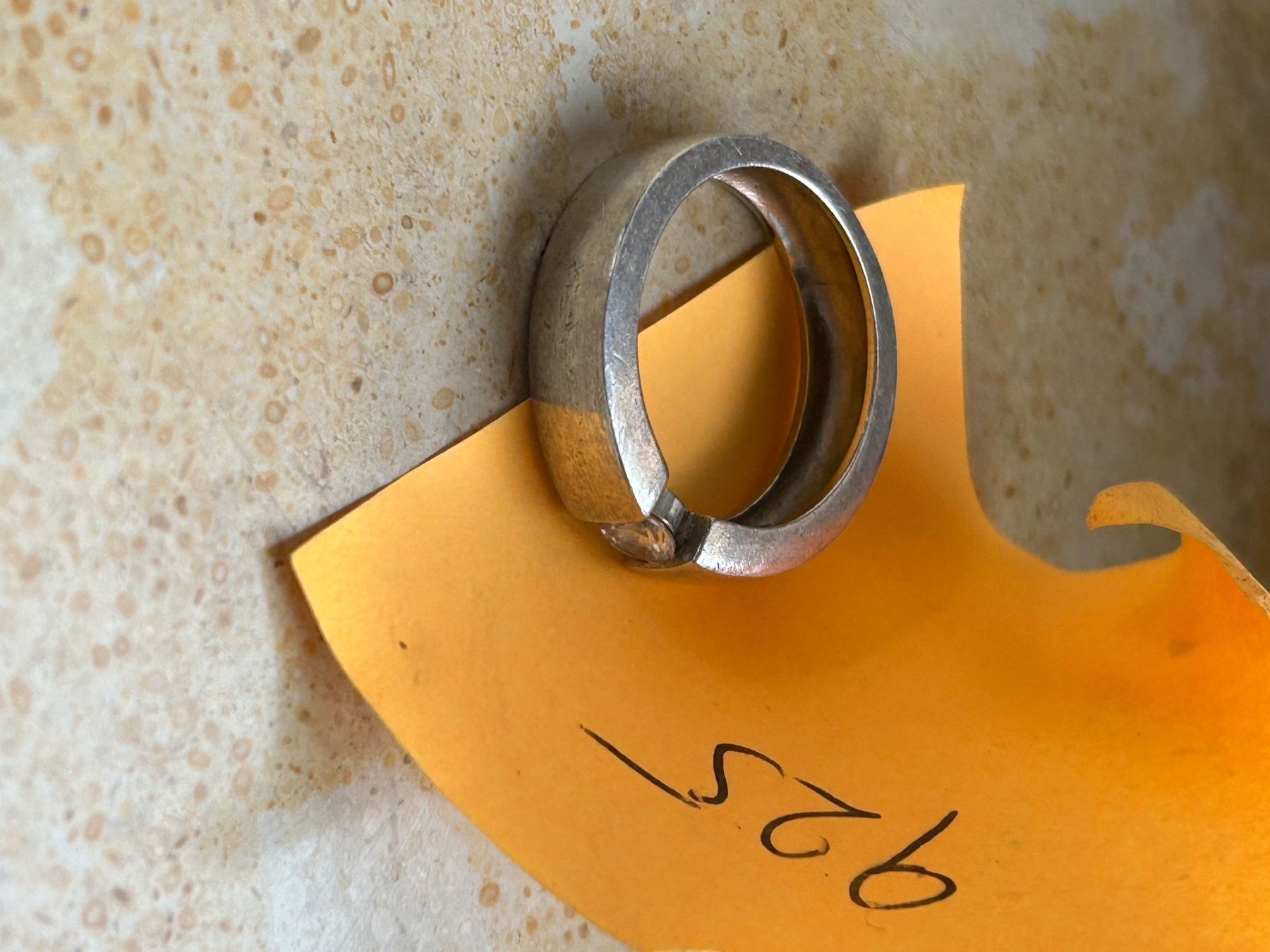 Ringe: Silber Ring mit Zirkonia Stein  (56/57) – Gebraucht aus Laufen von Bellebellezza 5