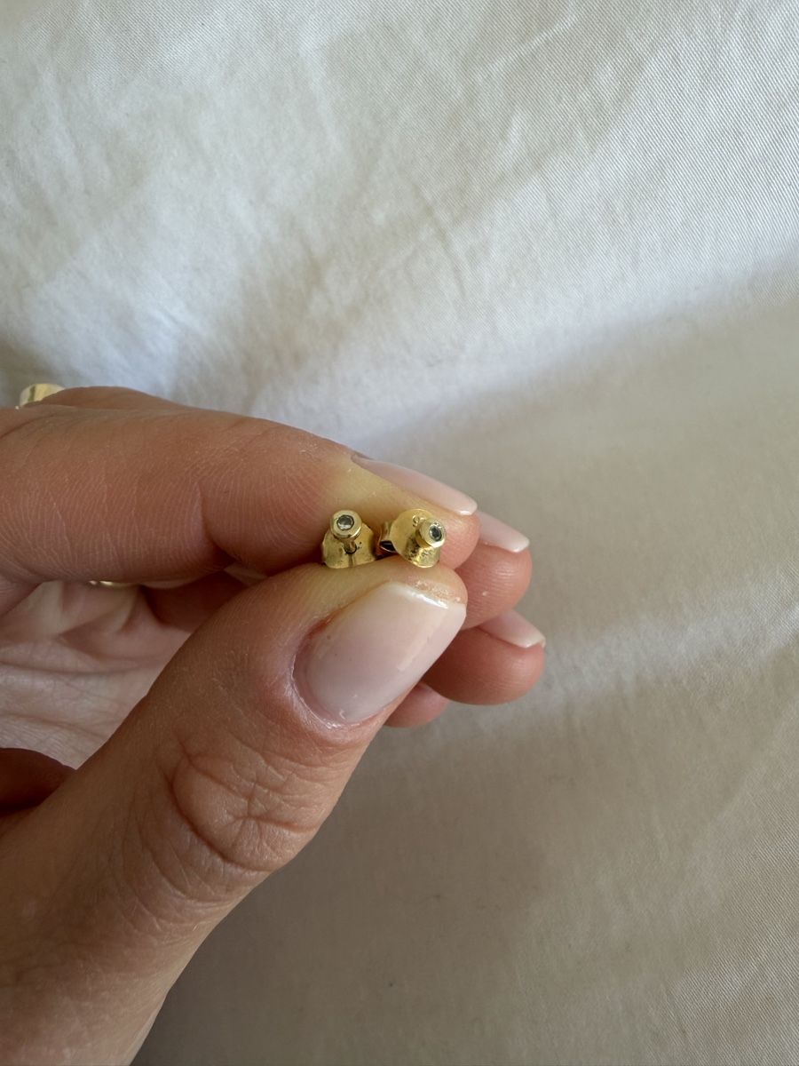 Orecchini pendenti & Orecchini a lobo: Gold Stud Earrings – Usato da Uster venduto da Monika_OB 6