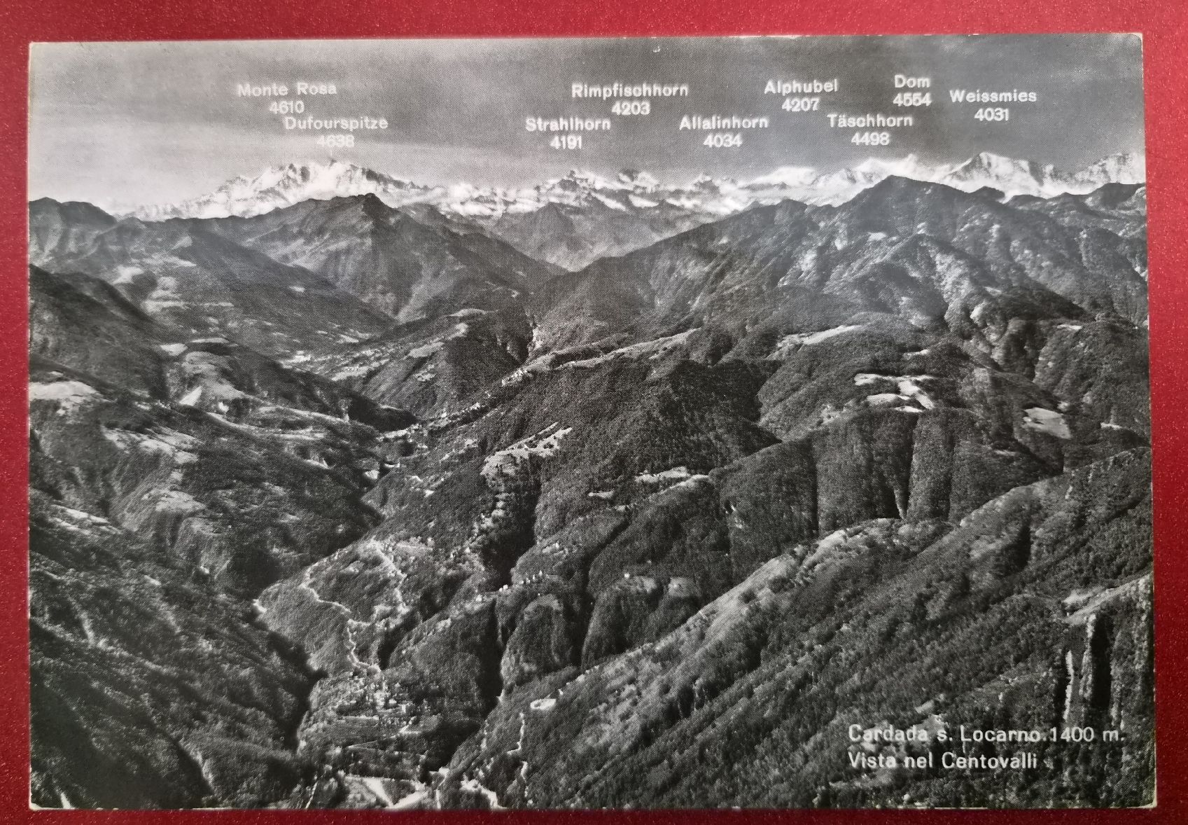Cartoline postali: Cardada Locarno Centovalli Bergpanorama top – Nuovo (secondo la descrizione) da Melchnau venduto da Arthurius