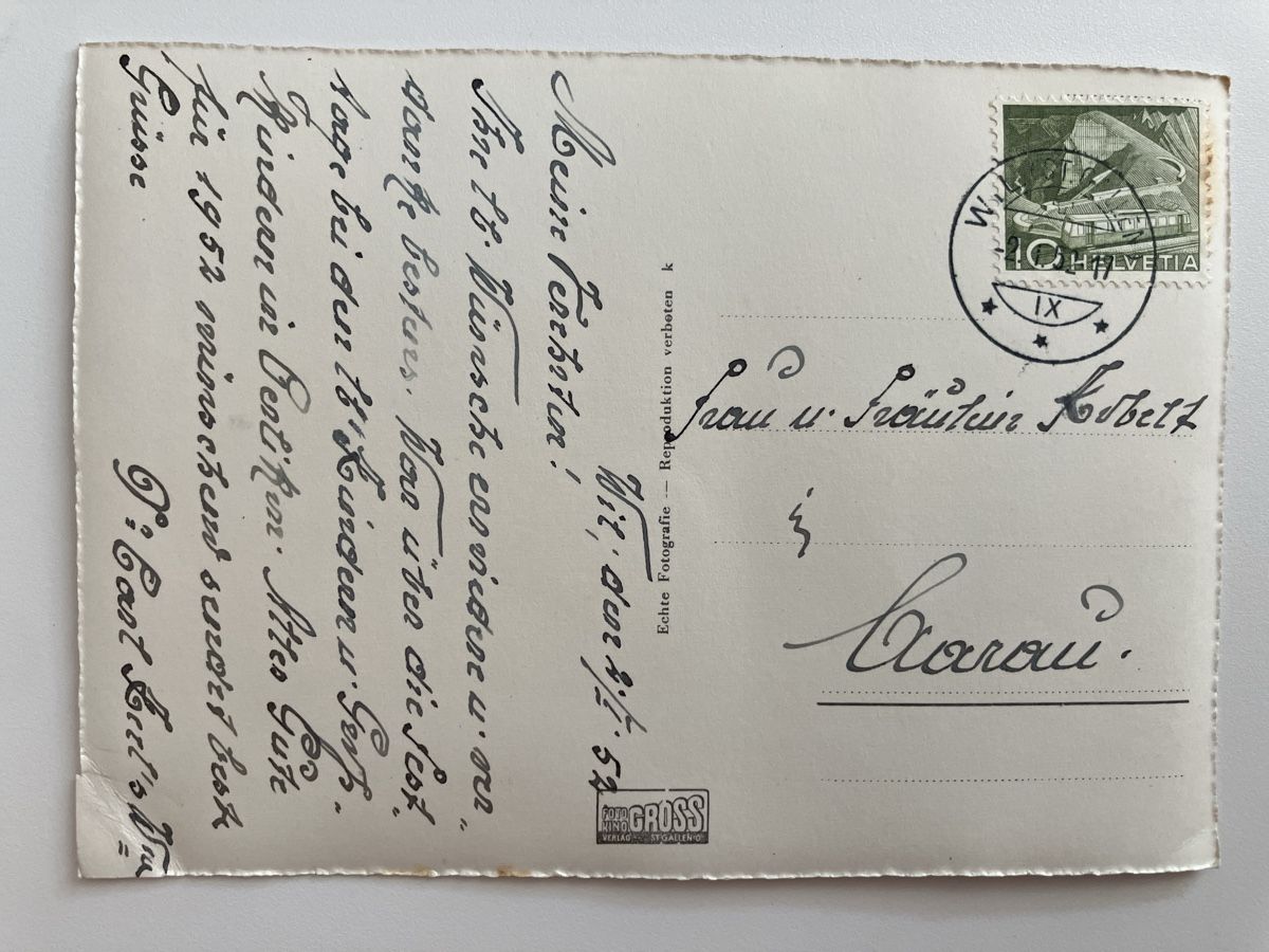 Ansichtskarten: AK  Wil Bahnhofstrasse – Gebraucht aus Zürich von Classic_Collection_Zurich 3