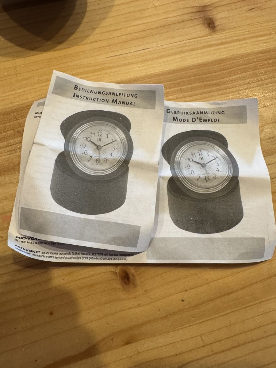 Wecker: Réveil de voyage IK quartz avec mode d’emploi – Gebraucht aus Erde von CBarts 3