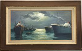 Maritimes Gemälde * Signiert Henry * Öl auf Leinwand