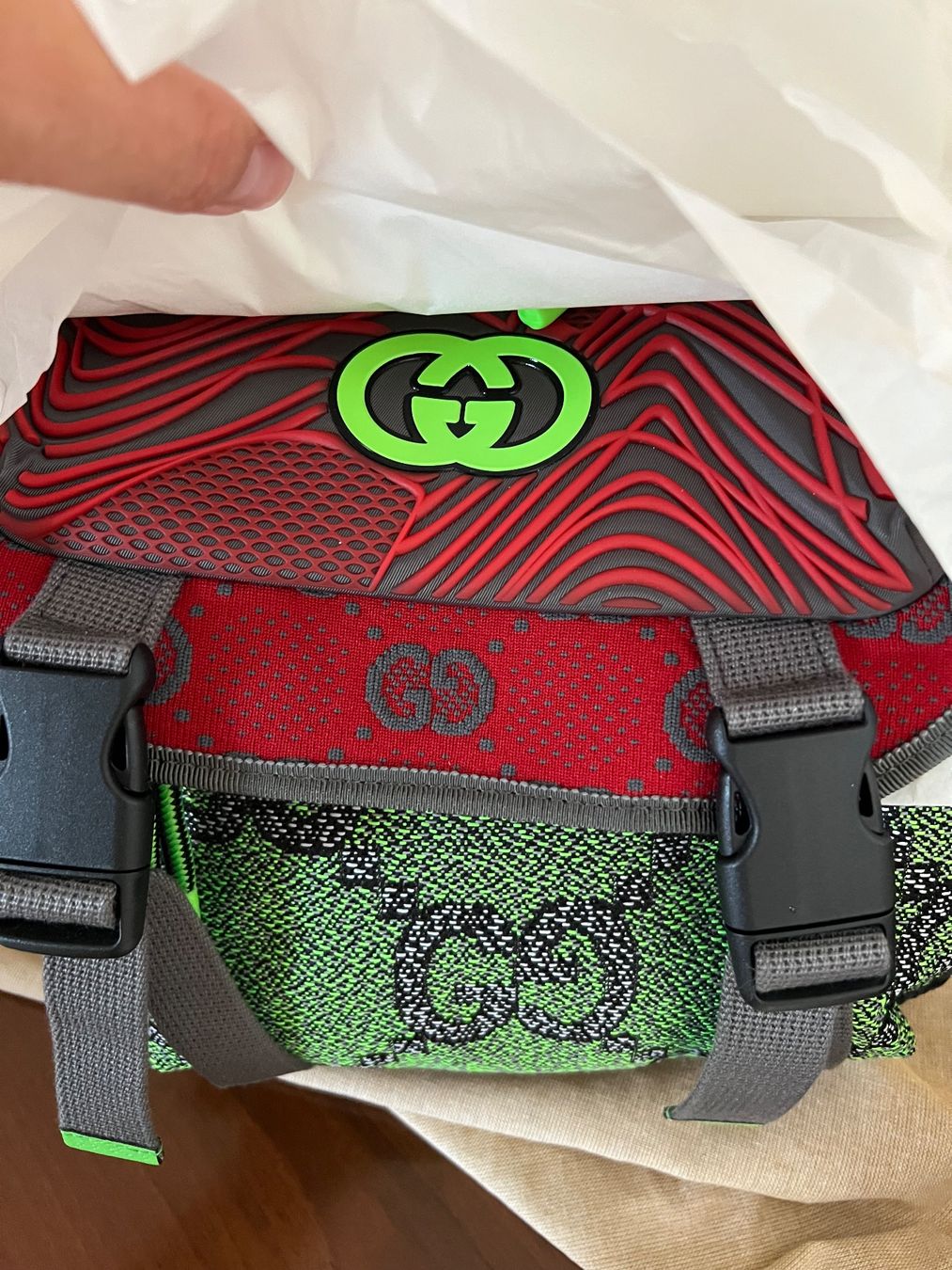 Gucci Zaini: Gucci GG Allover Camera-Bag / Backpack w/ Detachable Front – Nuovo e nell'imballaggio originale da Derendingen venduto da MDPshopandmore 2