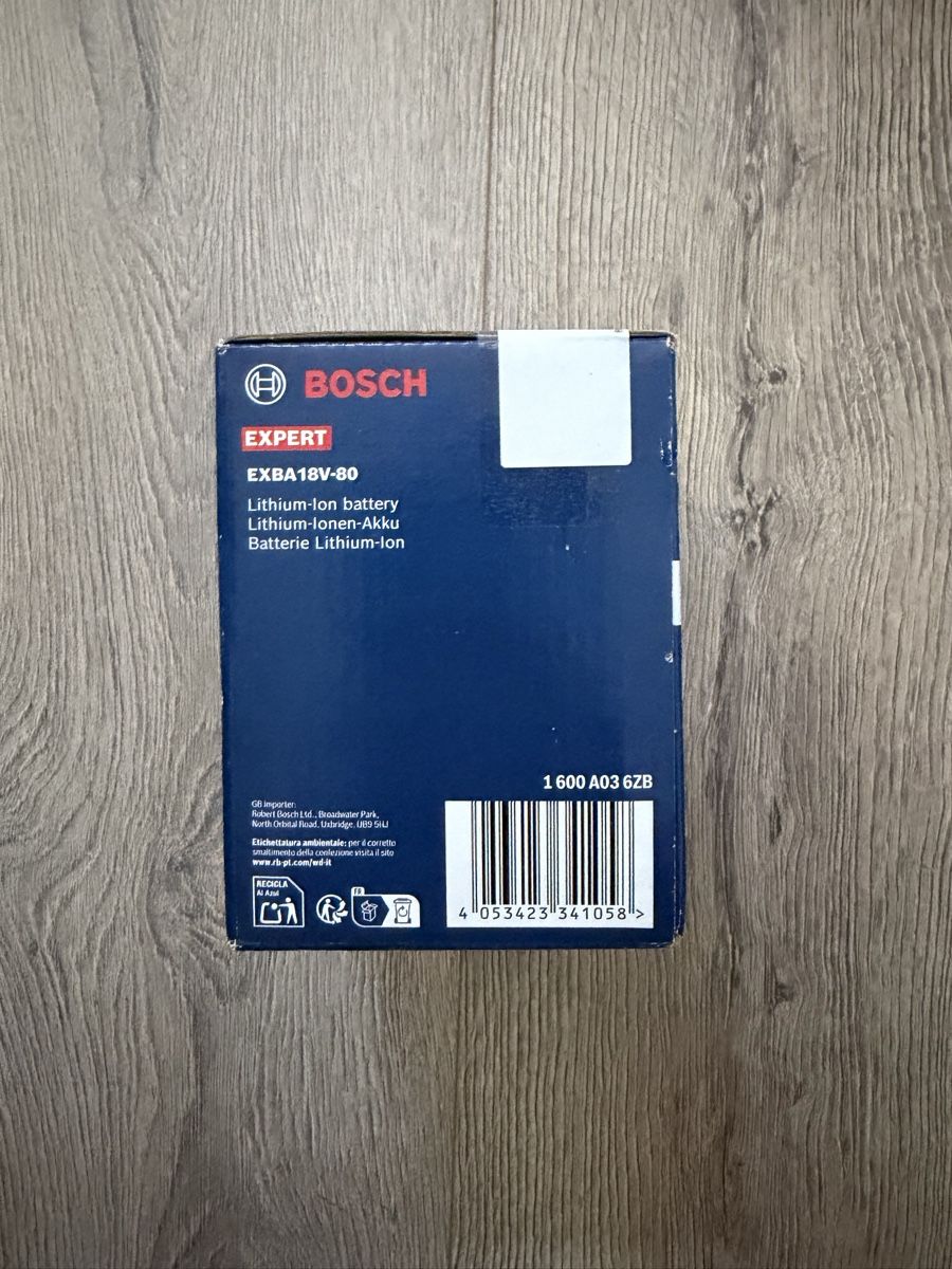 Bosch Accus & piles: Batterie Lithium-ion BOSCH EXPERT EXBA18V-80  – Neuf avec emballage d'origine à Lausanne par OFFICINA.shop 1