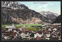 Andermatt, Teilansicht mit Blick auf den
