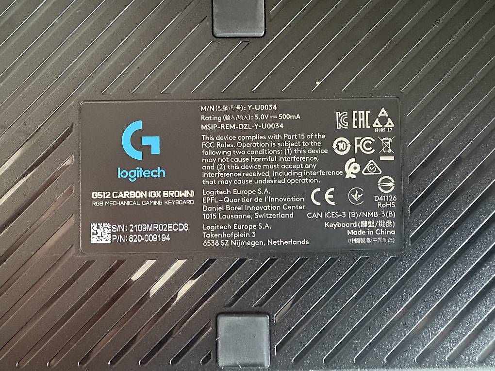 Tastaturen: Clavier Gaming Logitech G512 – Gebraucht aus Sâles (Gruyère) von tva_xq6c 1